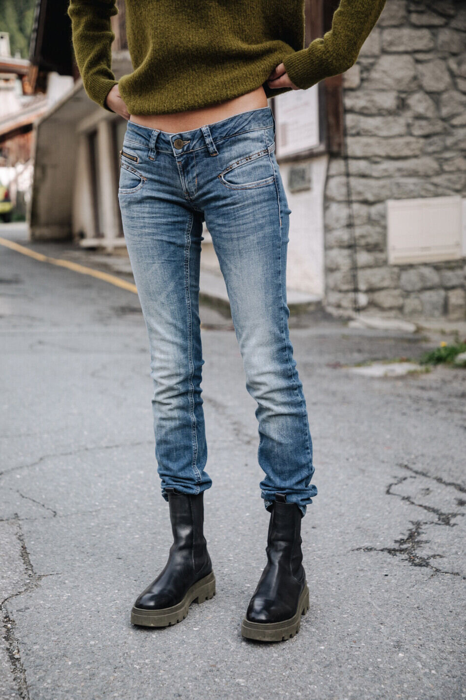 - | Basse Porter Taille Pacific Jeans T. Alexa Femmekollektion Freeman
