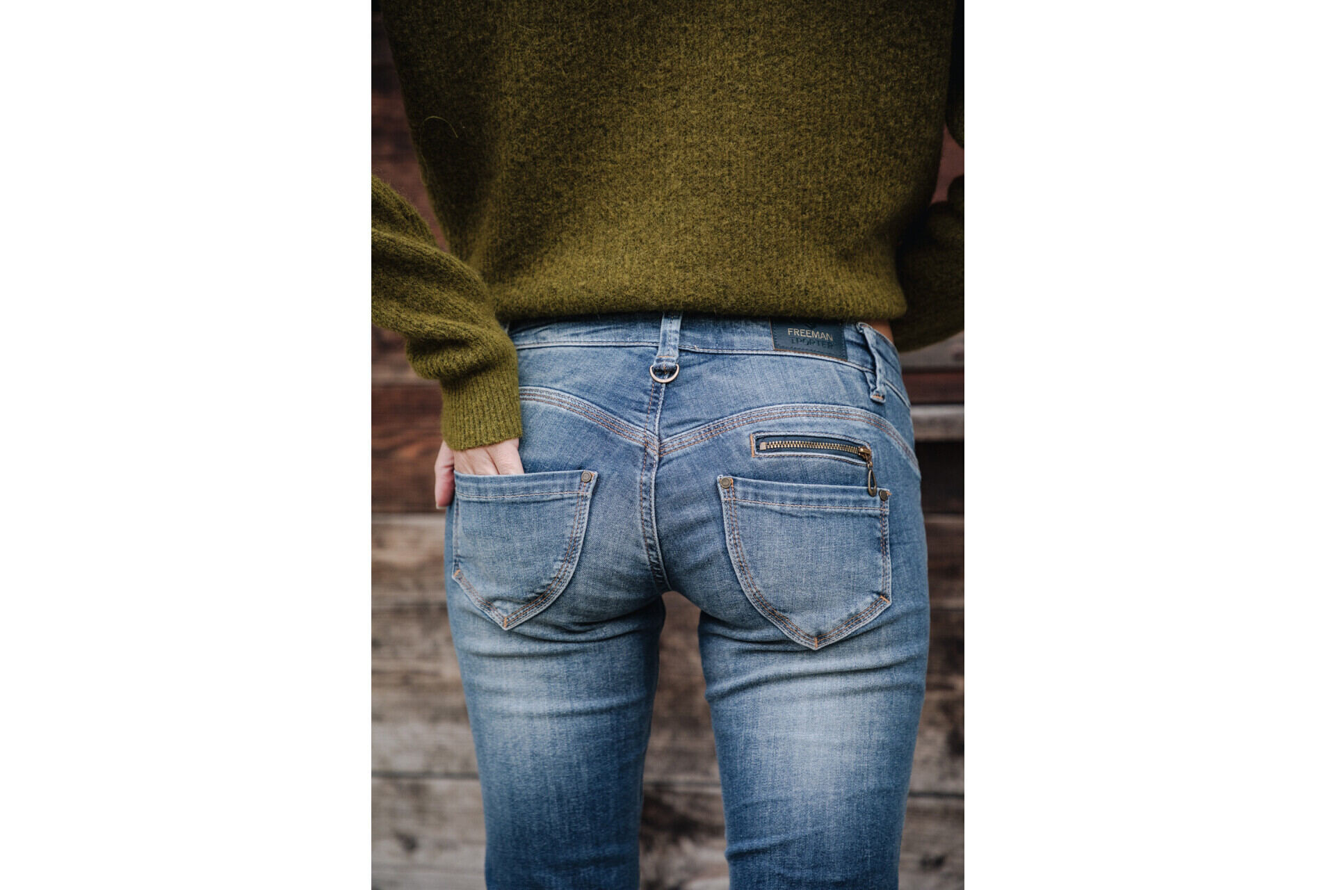 Jeans Alexa Taille Basse Pacific | Femme's collection - Freeman T. Porter