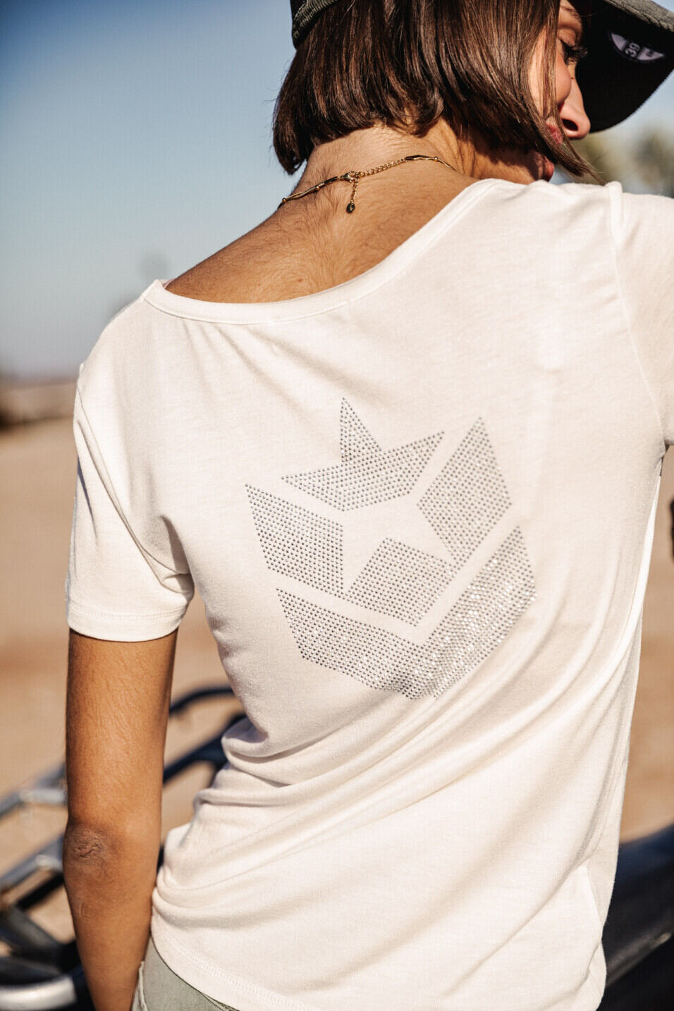 Camiseta recta Woman Tarissa Icon White | Freeman T. Porter