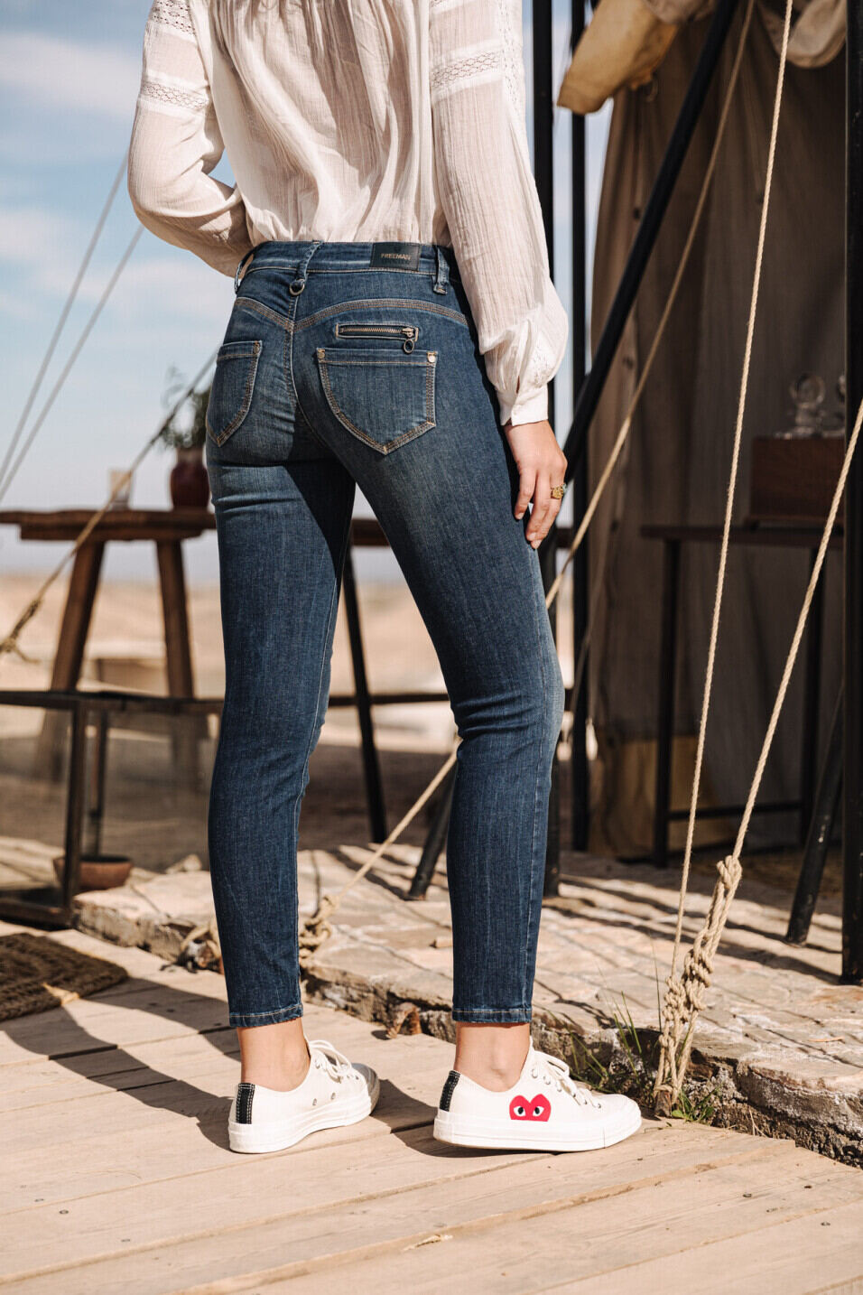 Jeans super slim Femme Alexa Cropped Fever | Freeman T. Porter