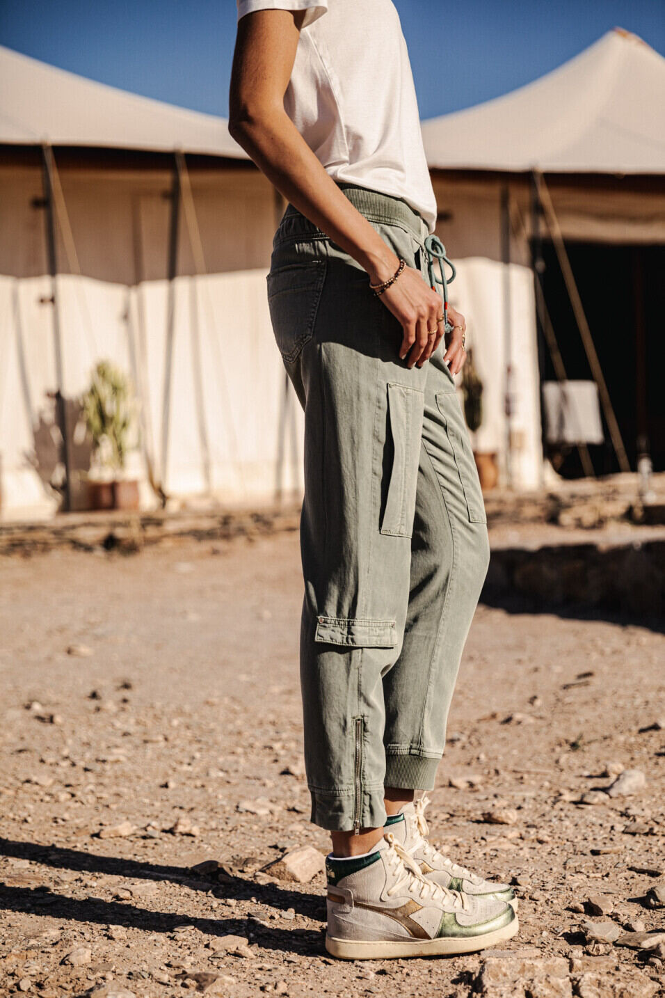 Cargo pants Woman Celine Jazz Lily pad | Freeman T. Porter