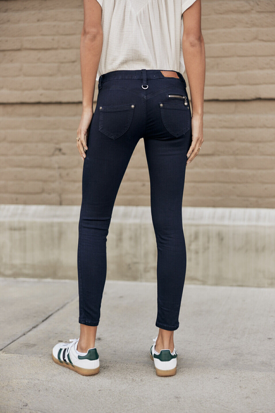 Jeans super slim Femme Alexa Cropped Flora | Freeman T. Porter