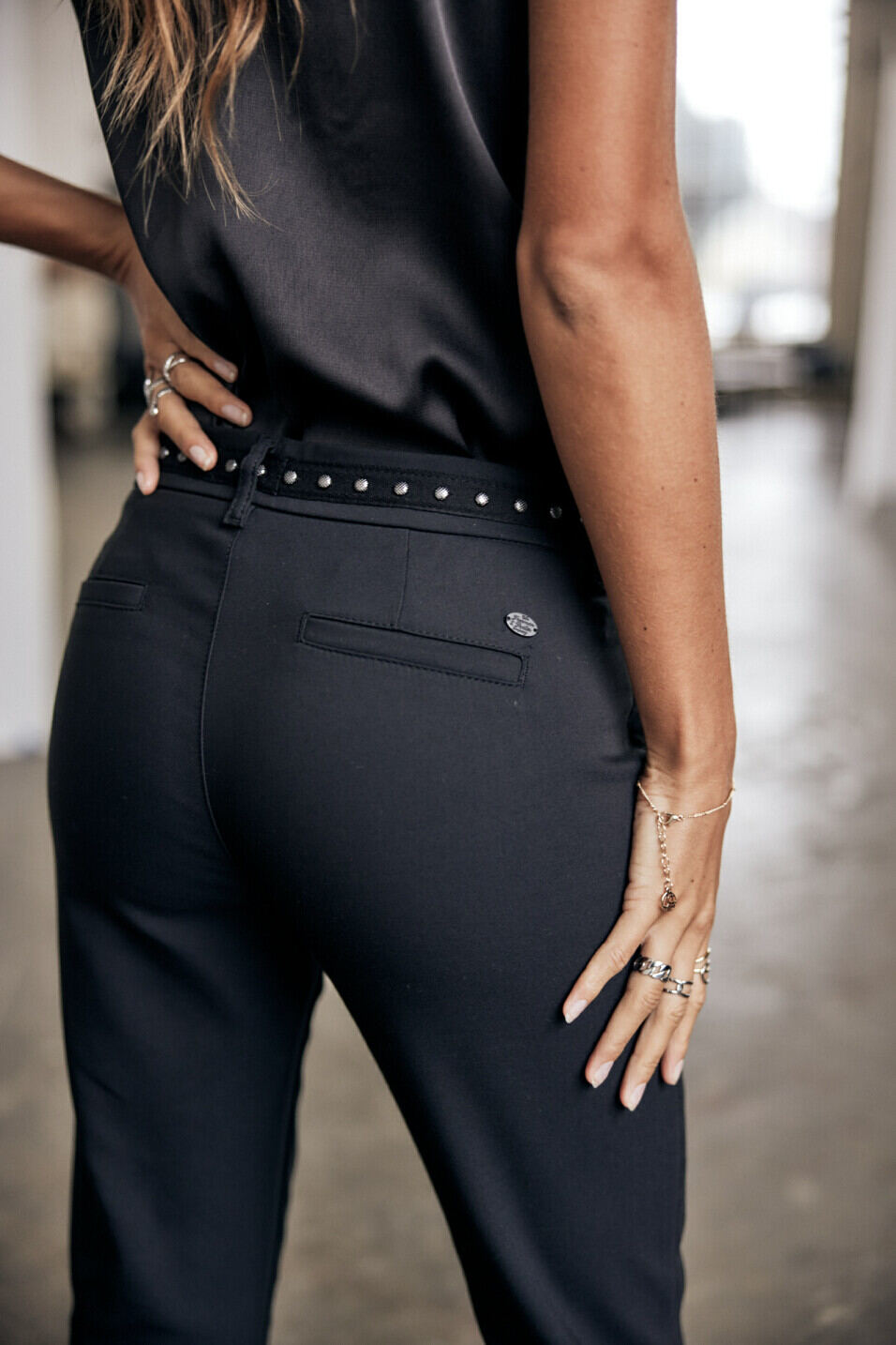 Pantalon habillé Femme Claudia Polyneo Black | Freeman T. Porter