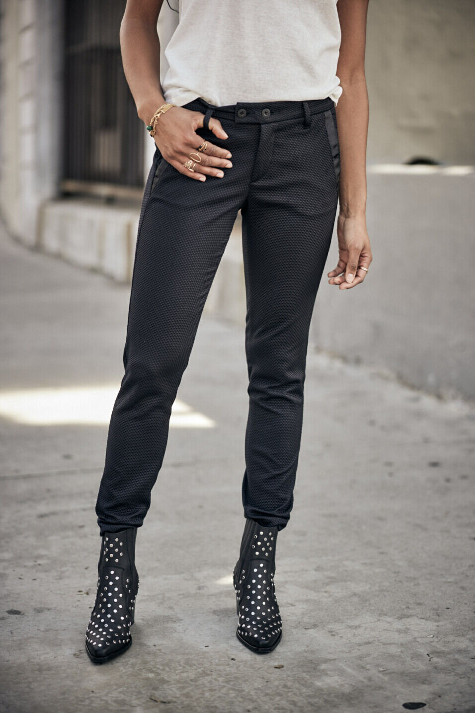 Super-slim pants Woman Tessa Cassico Black | Freeman T. Porter