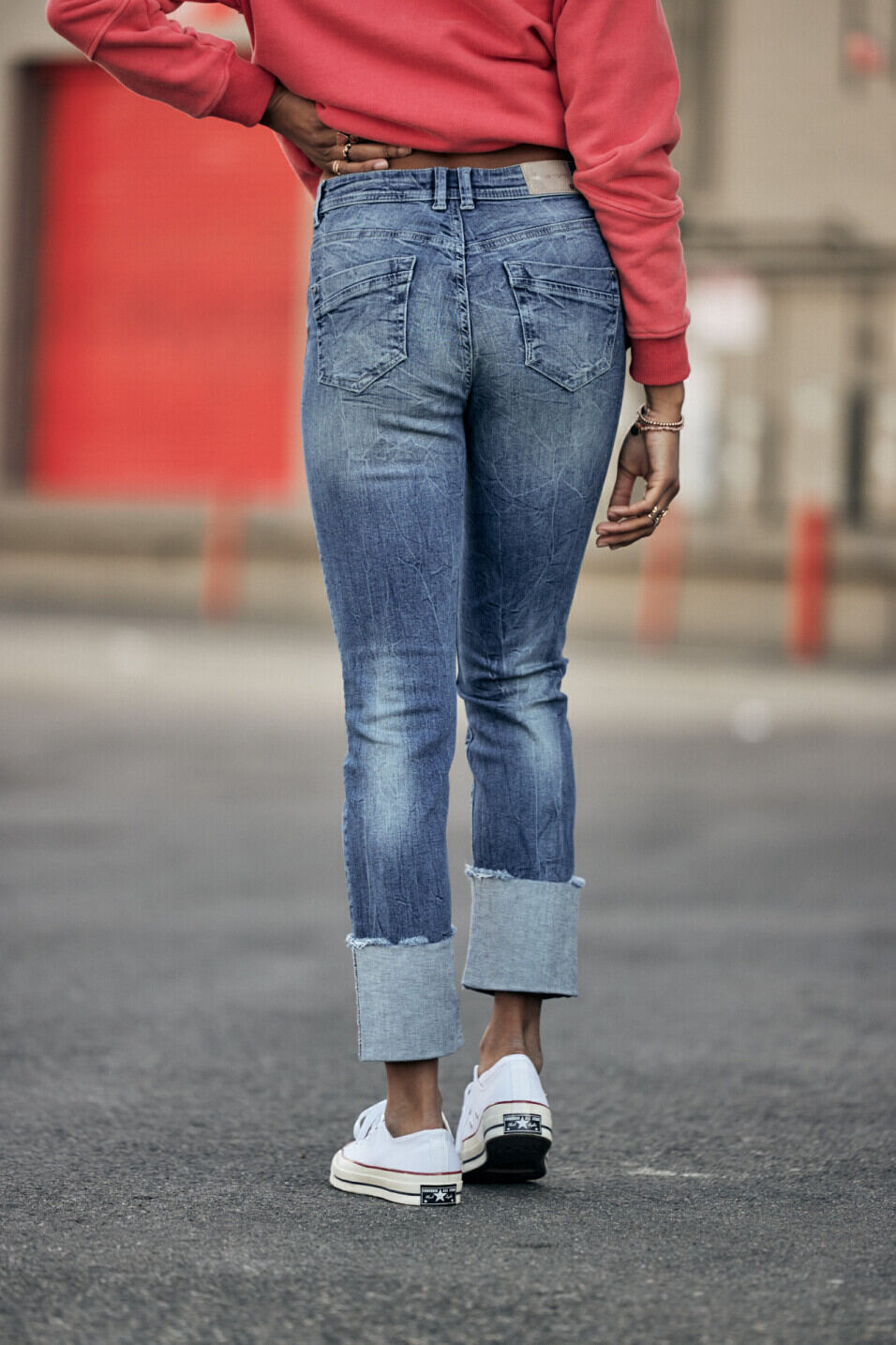 Cuffed bottom jeans Woman Angely Muchacho | Freeman T. Porter