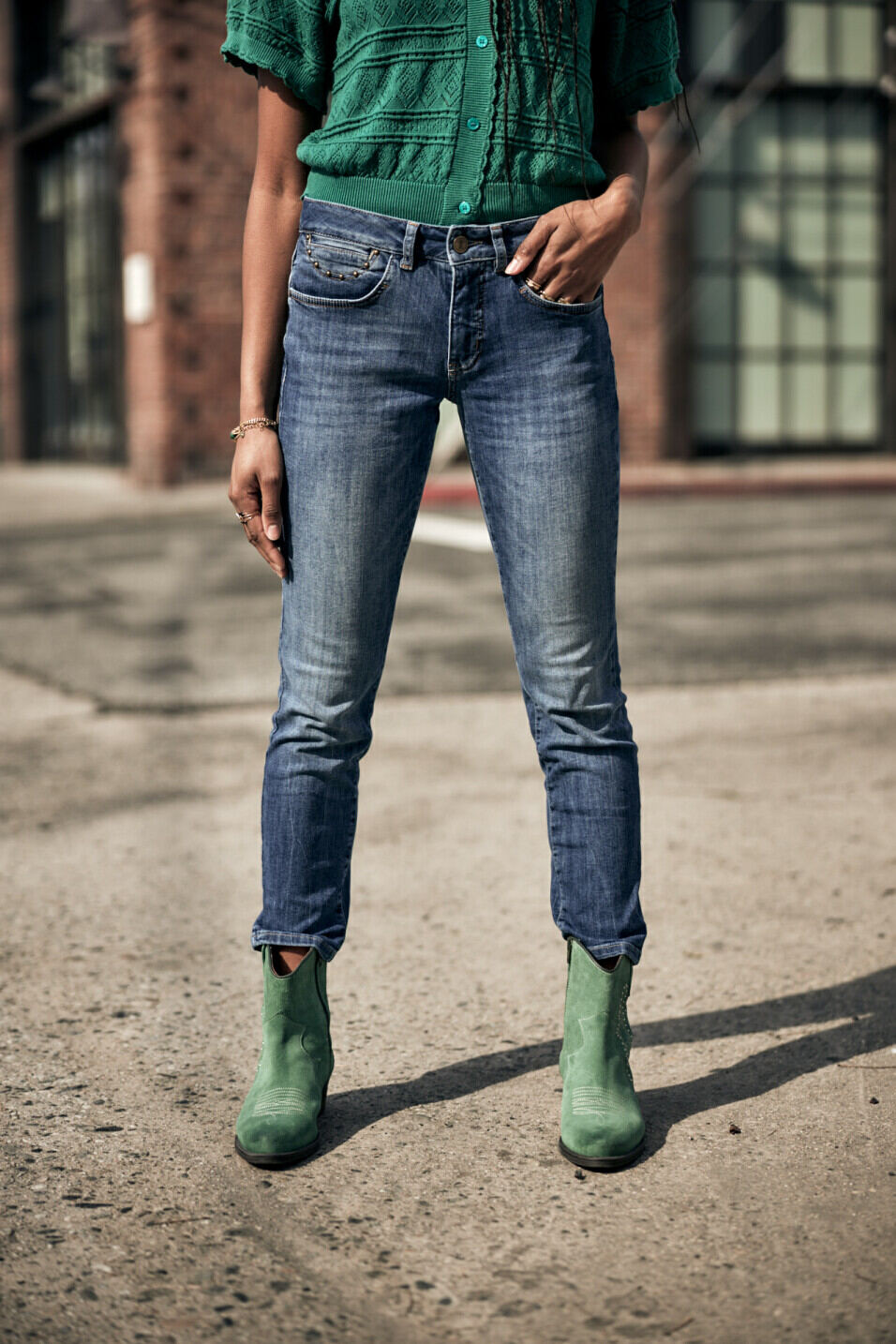 Cropped jeans Woman Sophy Pacific | Freeman T. Porter