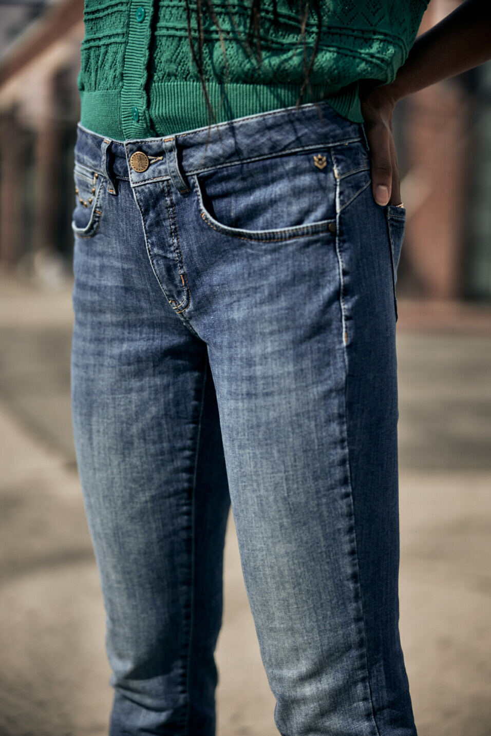 Cropped Jeans Woman Sophy Pacific | Freeman T. Porter