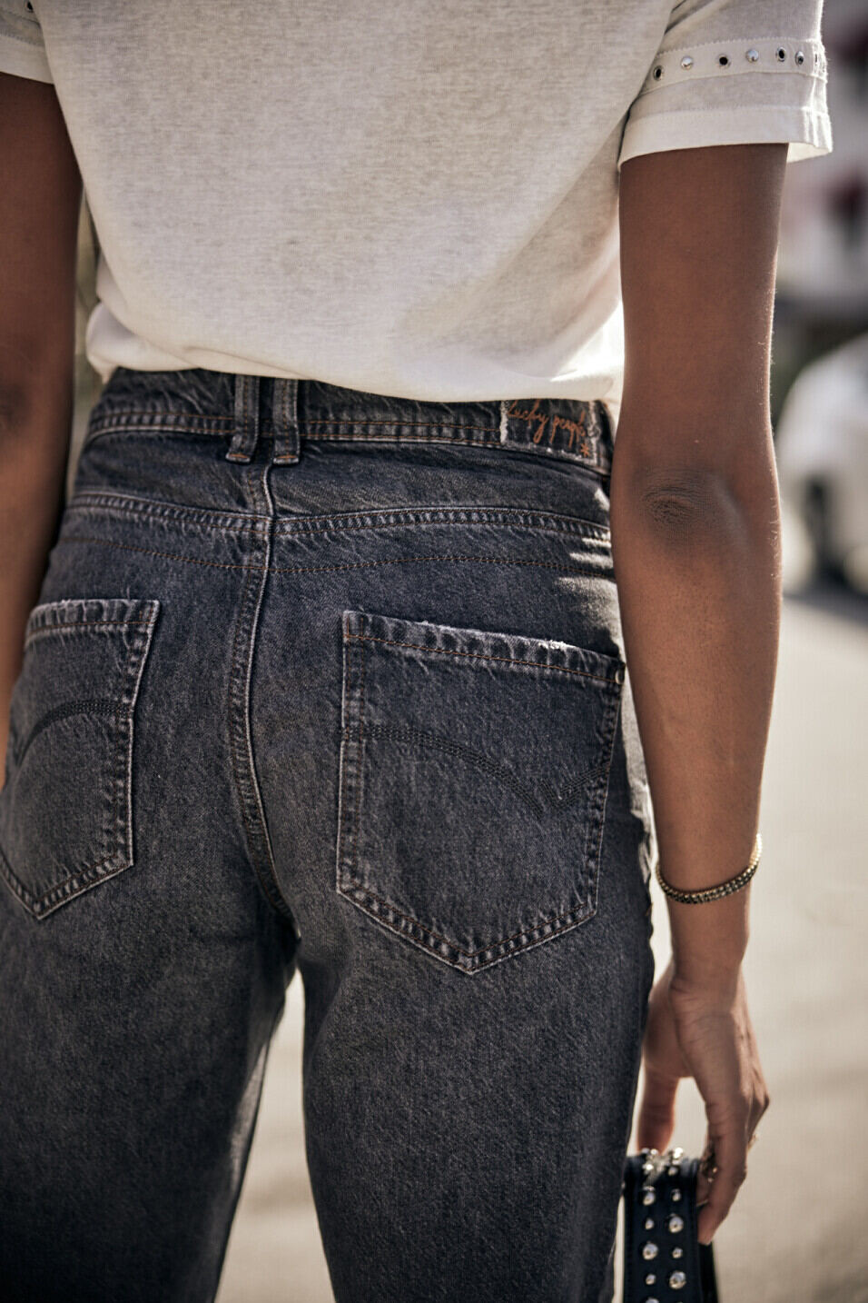 Jeans mit hoher Taille Woman Edita Parigi dark | Freeman T. Porter