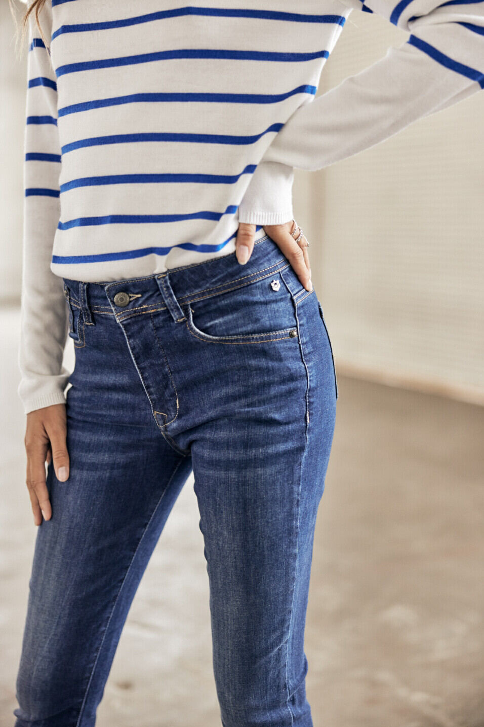 Cropped Jeans hoher Taille Woman Gaelle Fever | Freeman T. Porter
