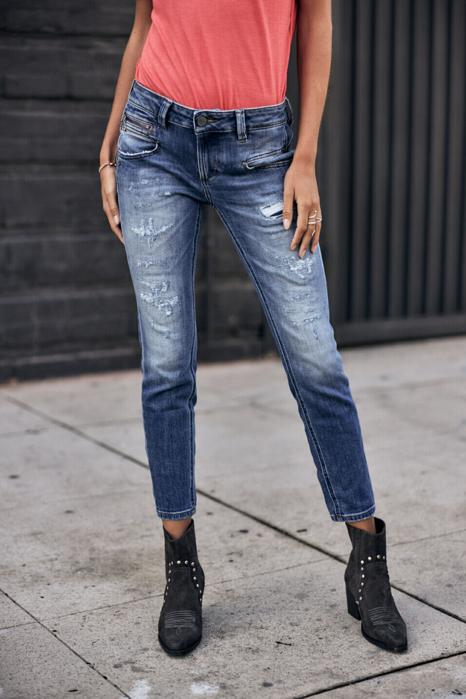Jeans super slim Femme Alexa Cropped Seoul | Freeman T. Porter
