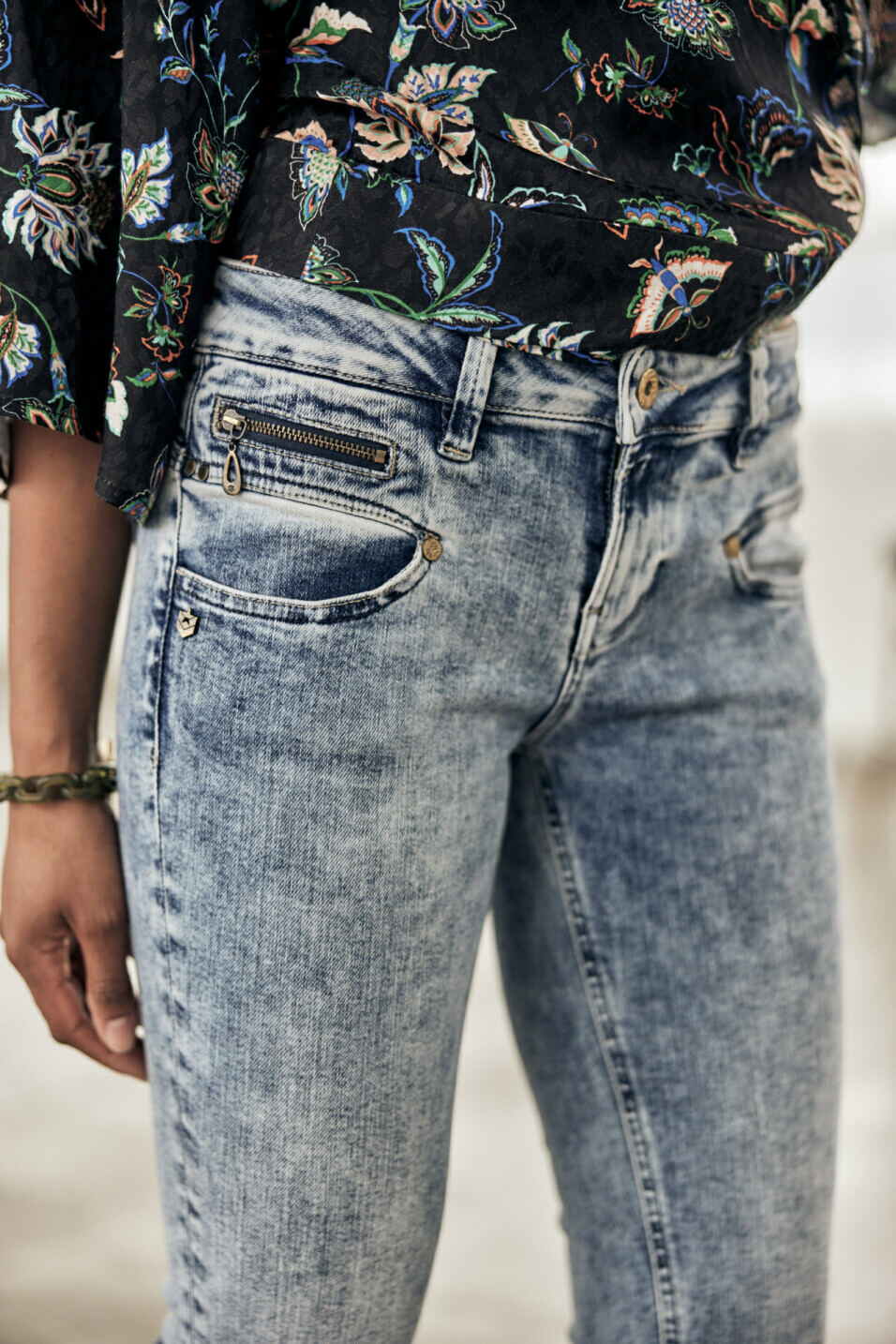 Skinny jeans Woman Alexa Cropped Boceano | Freeman T. Porter