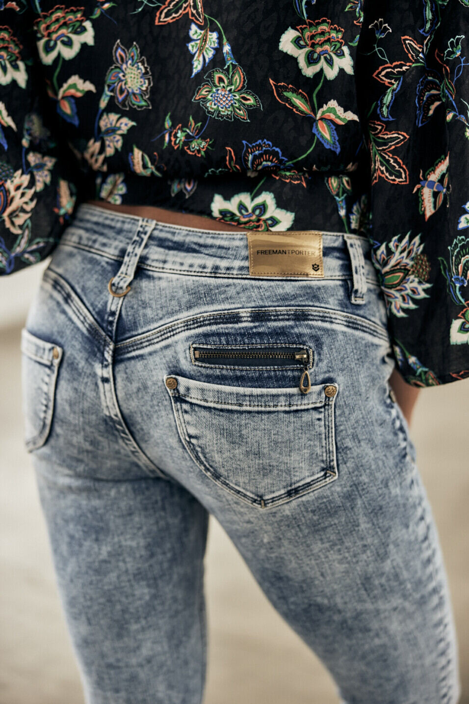 Skinny jeans Woman Alexa Cropped Boceano | Freeman T. Porter