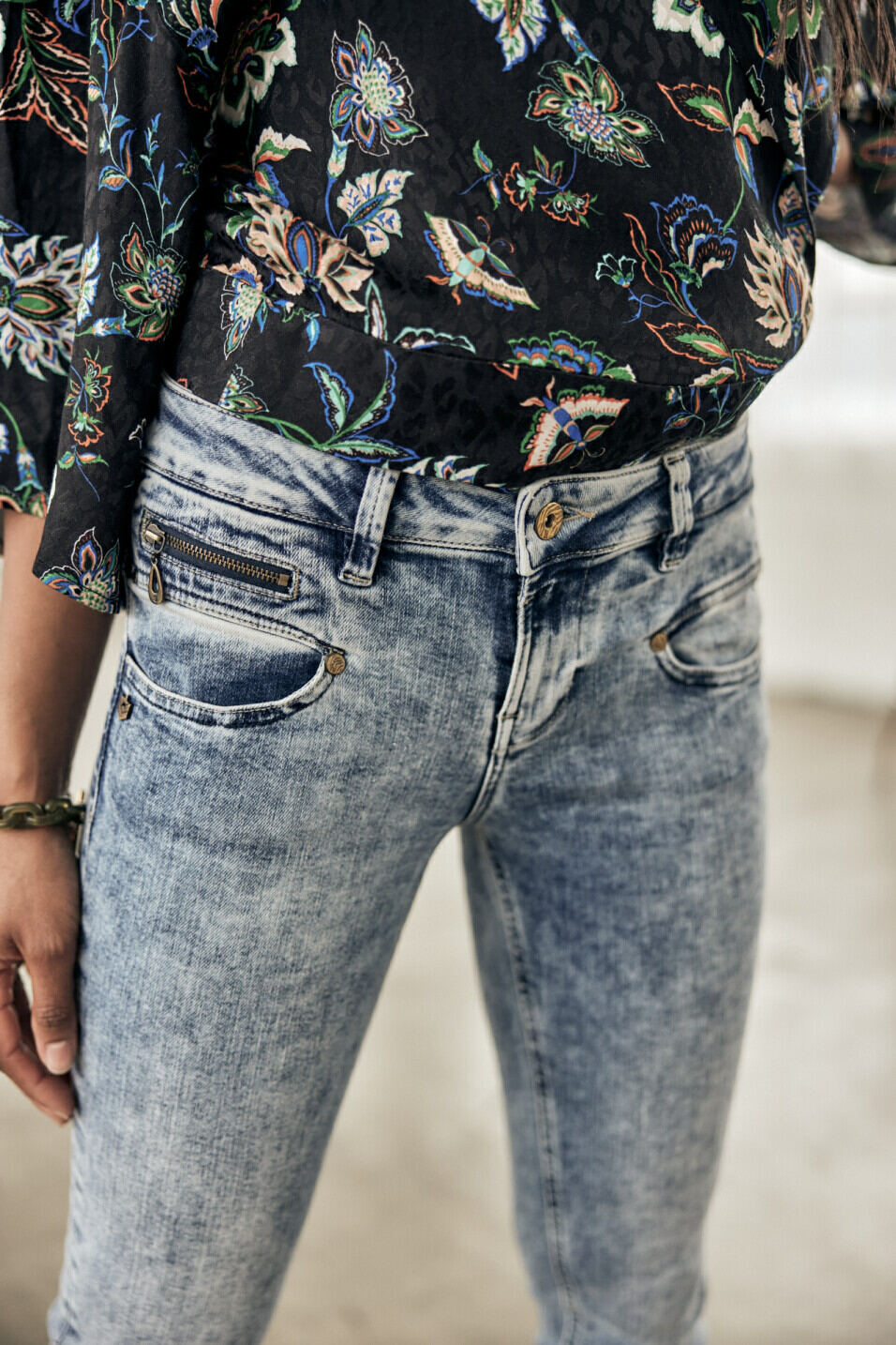 Jeans super slim Femme Alexa Cropped Boceano | Freeman T. Porter