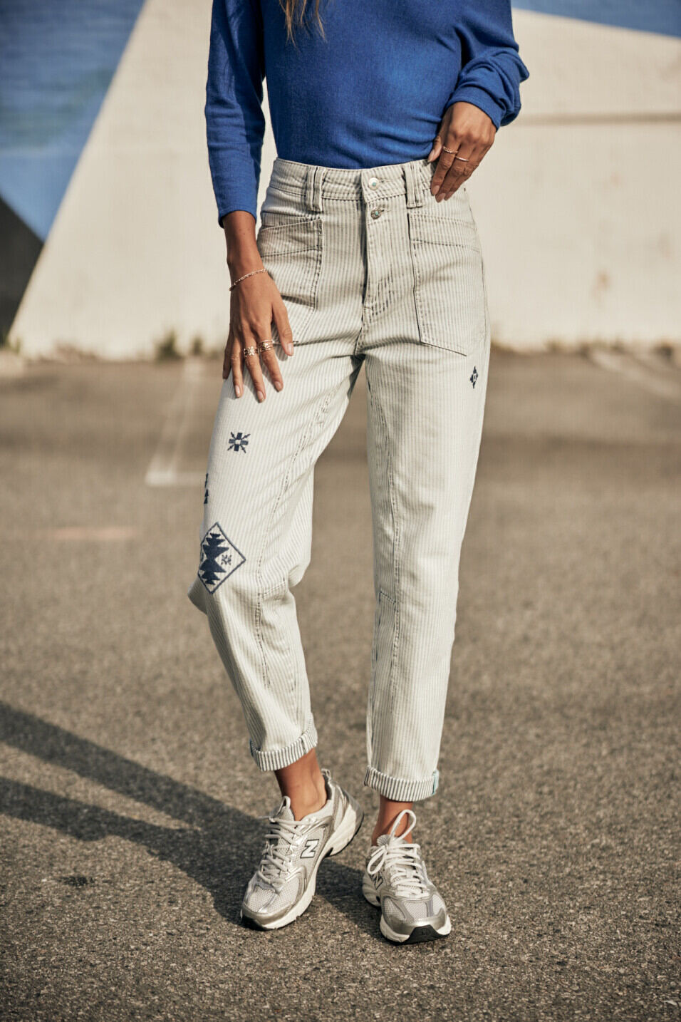 Jeans mit hoher Taille Woman Edita Bossanova | Freeman T. Porter