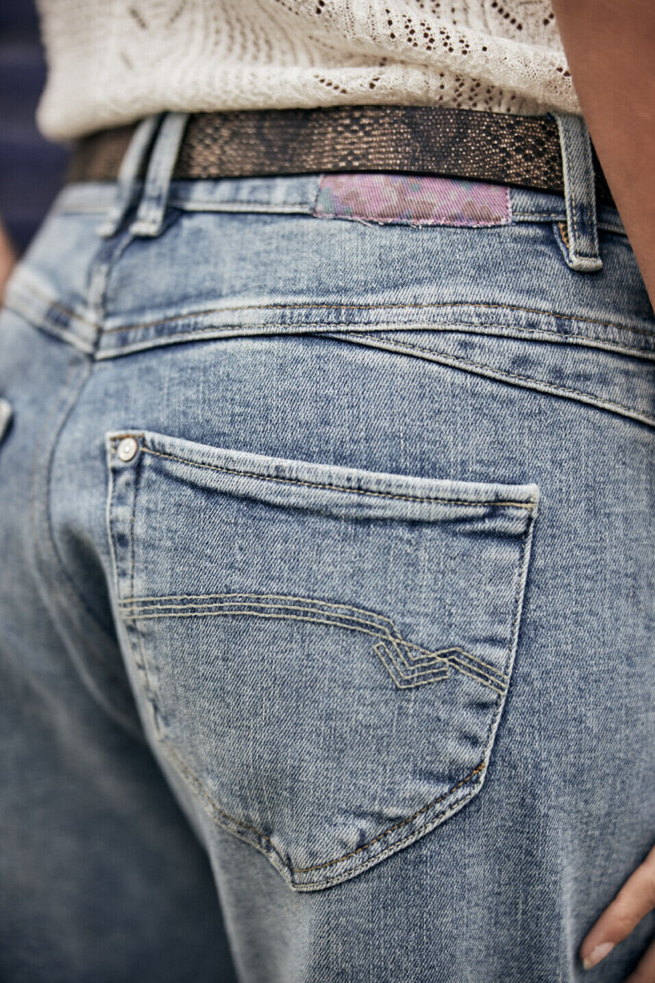 Jeans mit hohem Bund Woman Ester Pamplone | Freeman T. Porter