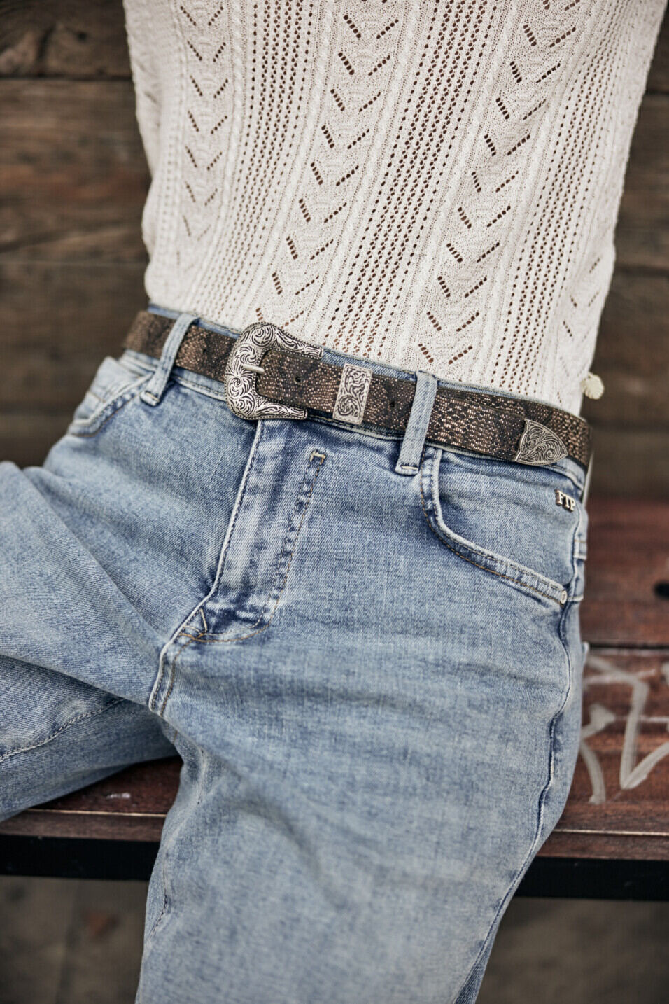 Jeans mit hohem Bund Woman Ester Pamplone | Freeman T. Porter
