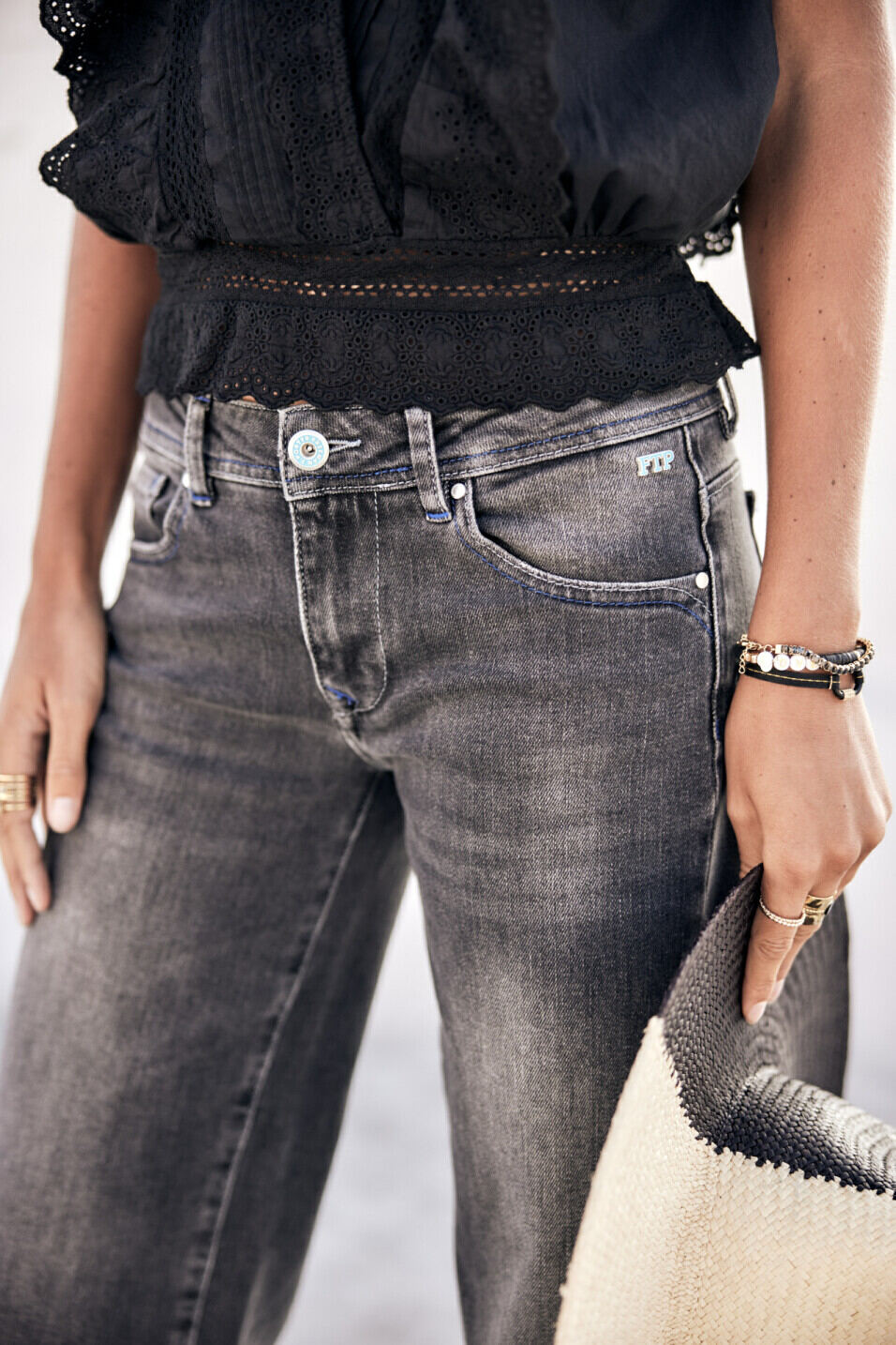 Wide leg jeans Woman Agatha Prespa | Freeman T. Porter