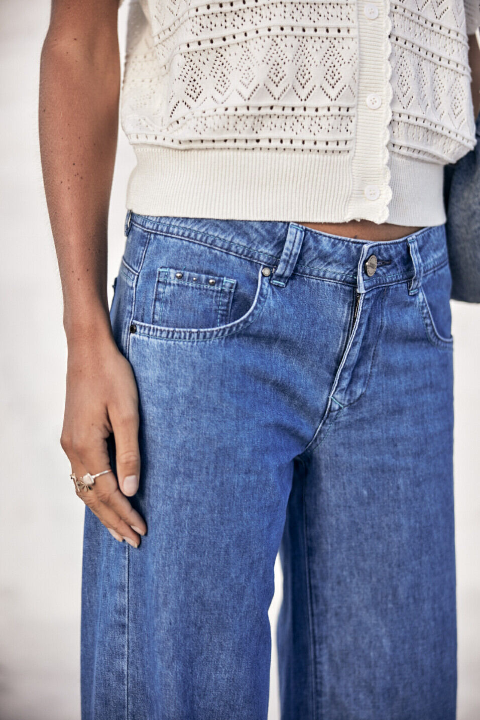 Wide leg jeans Woman Agatha Denim Manzana med | Freeman T. Porter