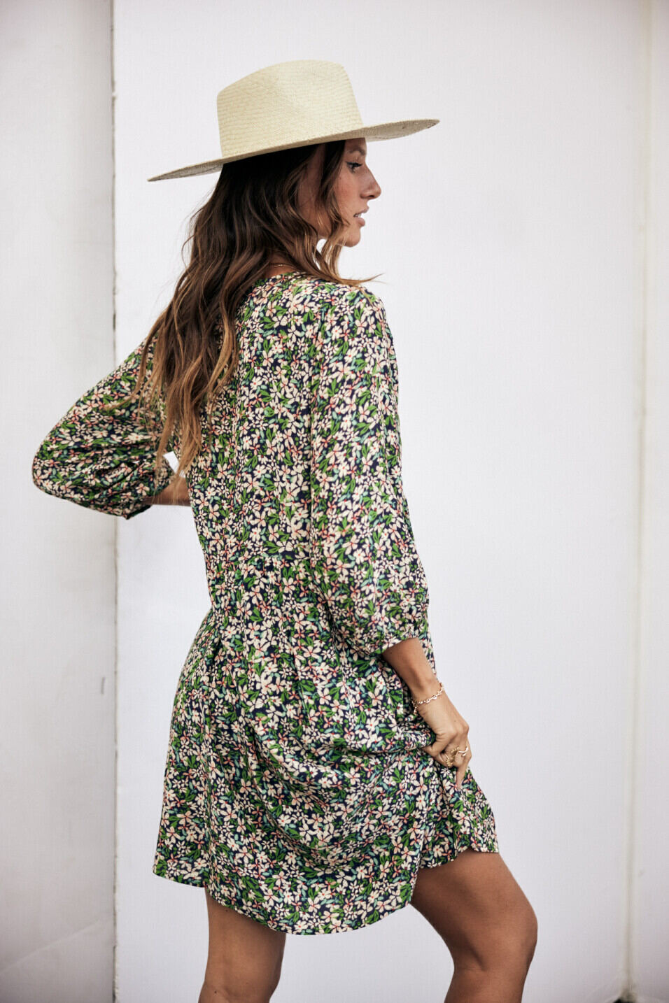 Long sleeves short dress Woman Reeka Primavera Night sky | Freeman T. Porter