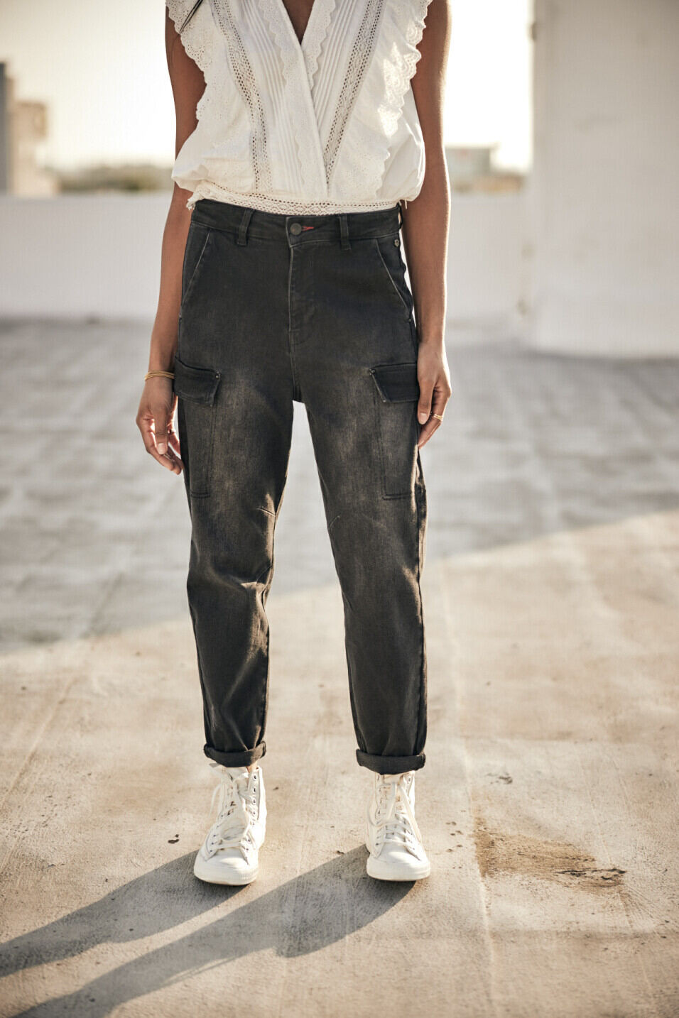 Jeans cargo Femme Olgalina Bosilla | Freeman T. Porter
