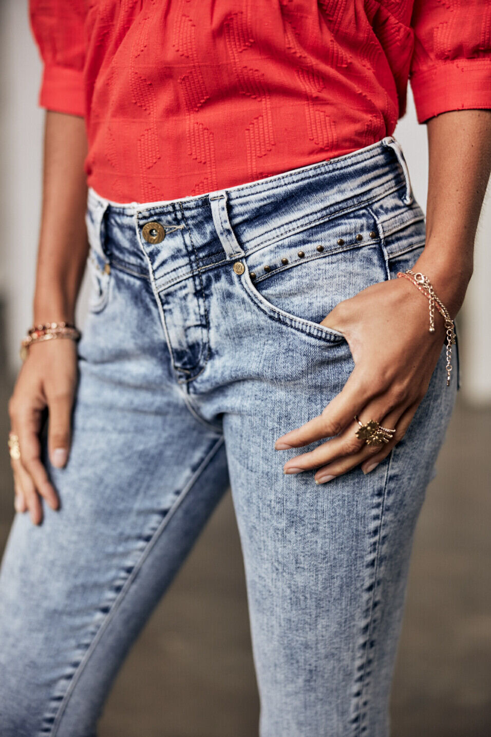 Skinny cropped jeans Woman Anae Boceano | Freeman T. Porter