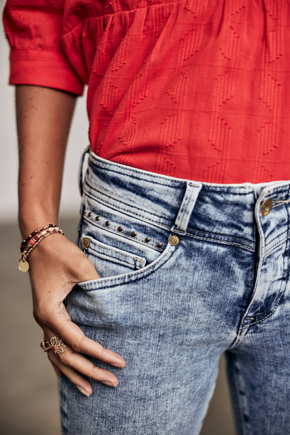 Skinny cropped Jeans Woman Anae Boceano | Freeman T. Porter