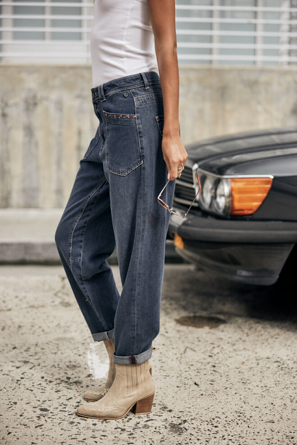 High-waisted jeans Woman Edita Muchas | Freeman T. Porter