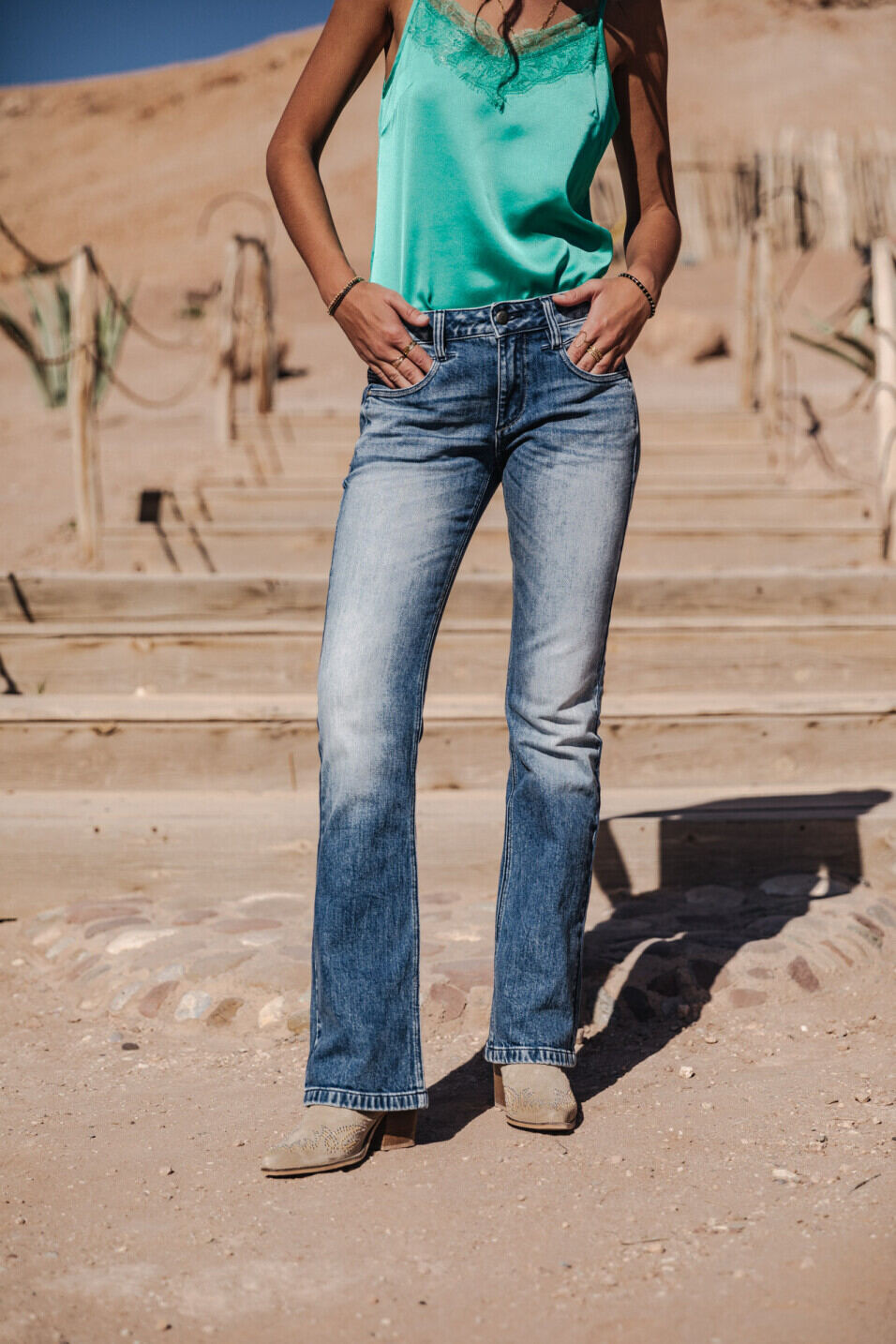 Jeans bootcut Femme Betsy Valsina med | Freeman T. Porter