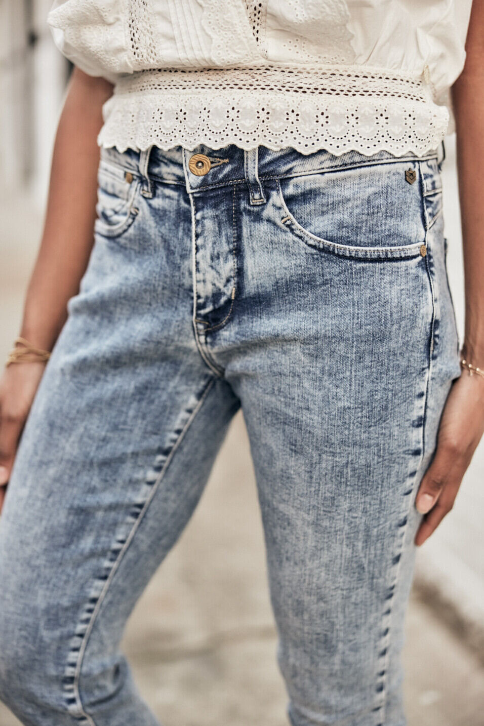 Cropped jeans Woman Sophy Boceano | Freeman T. Porter