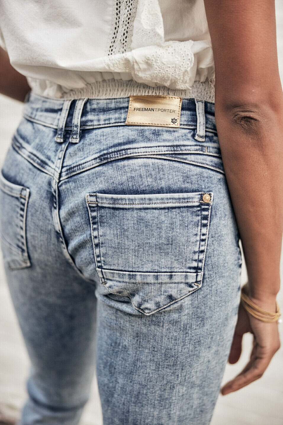 Cropped jeans Woman Sophy Boceano | Freeman T. Porter