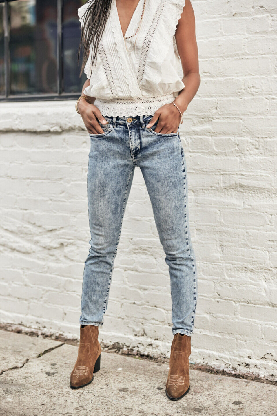 Cropped Jeans Woman Sophy Boceano | Freeman T. Porter