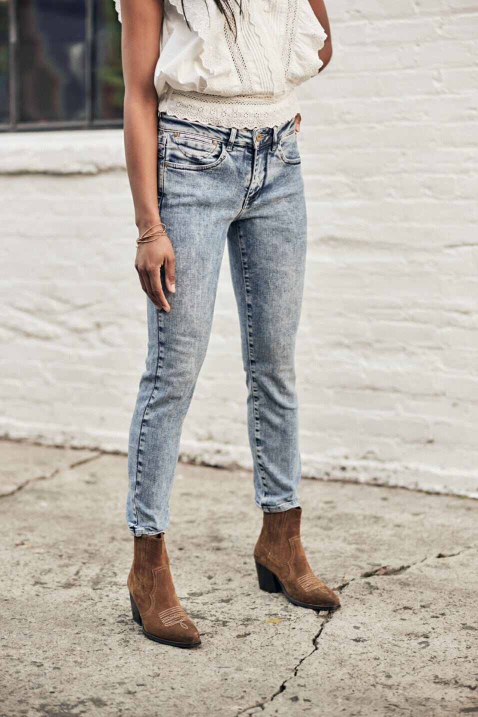 Cropped Jeans Woman Sophy Boceano | Freeman T. Porter