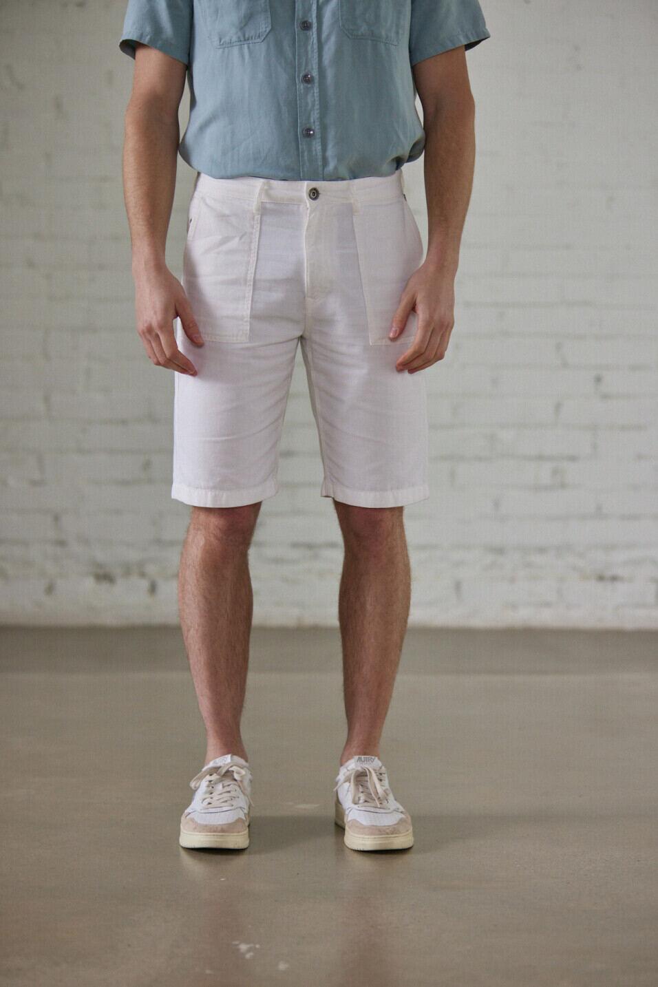 Cargo Shorts Man Bastian Short Utility Bright white | Freeman T. Porter
