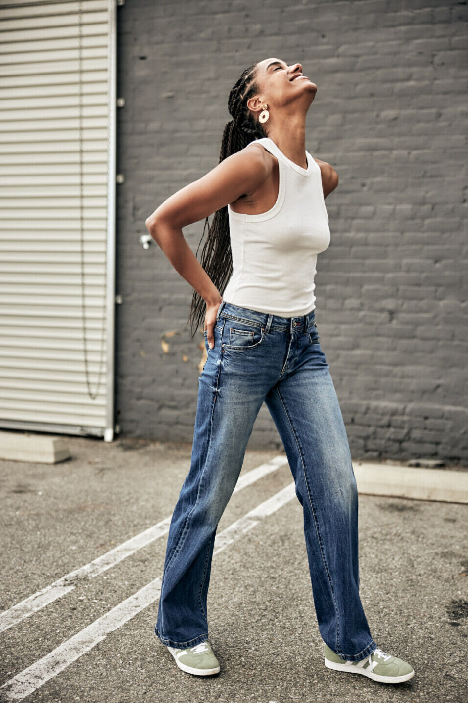 Jeans large Femme Agatha Sanremo medium | Freeman T. Porter