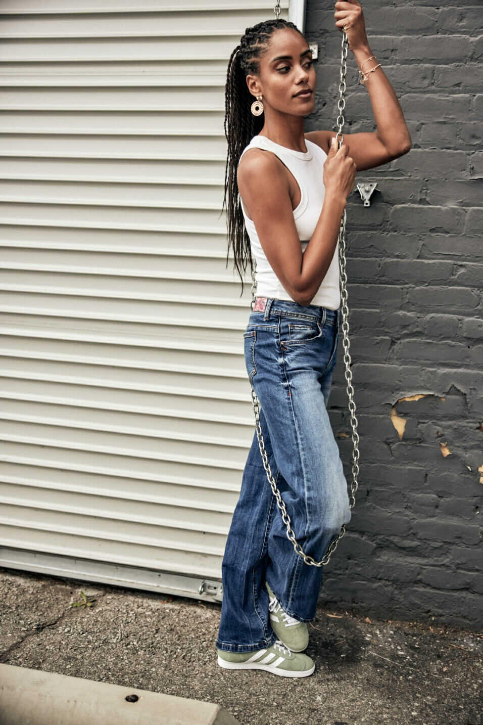 Jeans large Femme Agatha Sanremo medium | Freeman T. Porter
