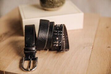 Leather belt Woman Asdrig Black | Freeman T. Porter