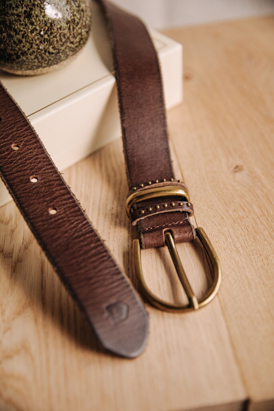Leather belt Woman Aja Brown | Freeman T. Porter