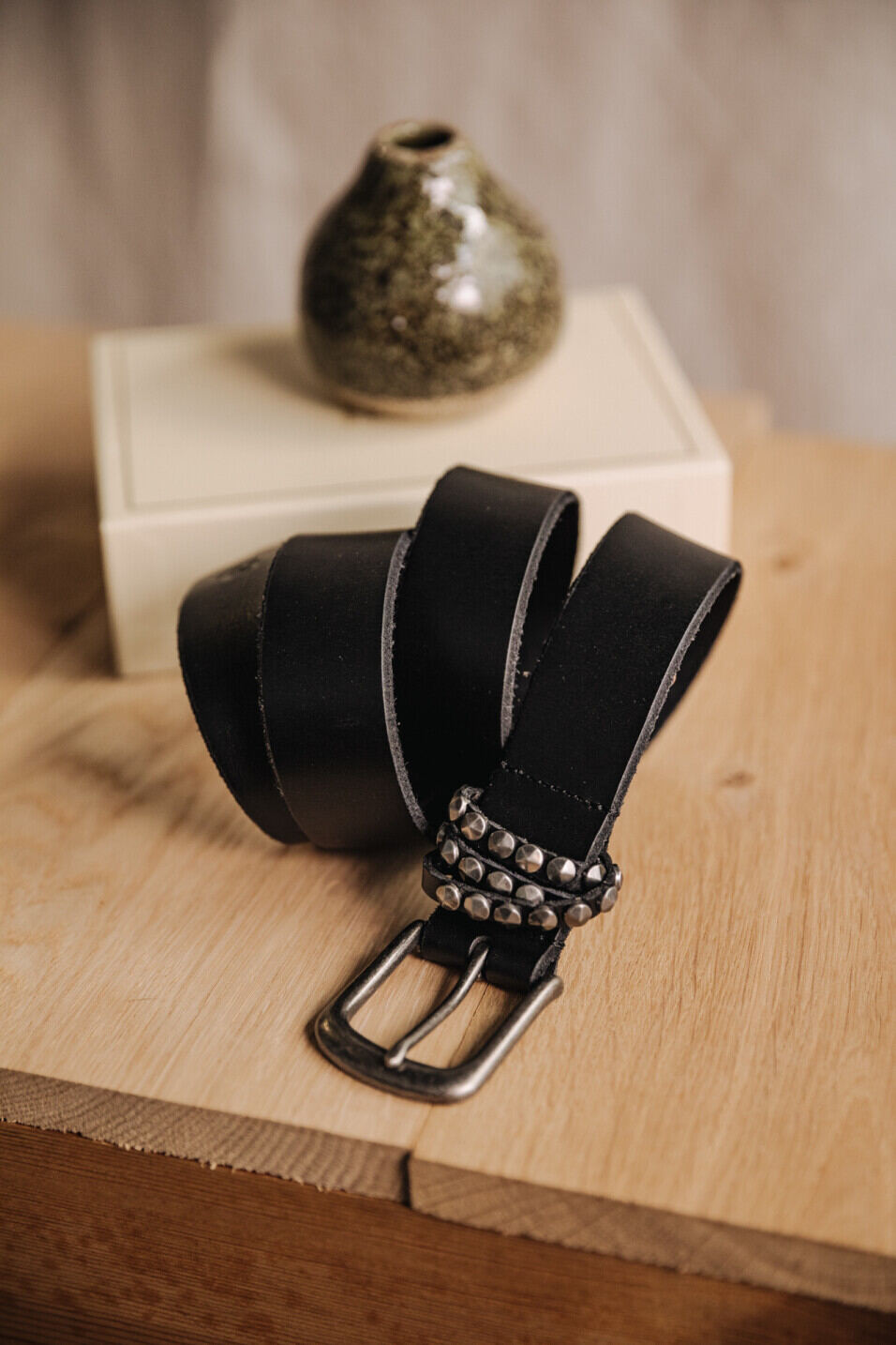 Leather belt Woman Annabelle Black | Freeman T. Porter