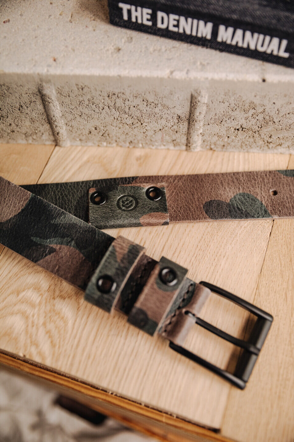 Leather belt Man Arsene Camo | Freeman T. Porter