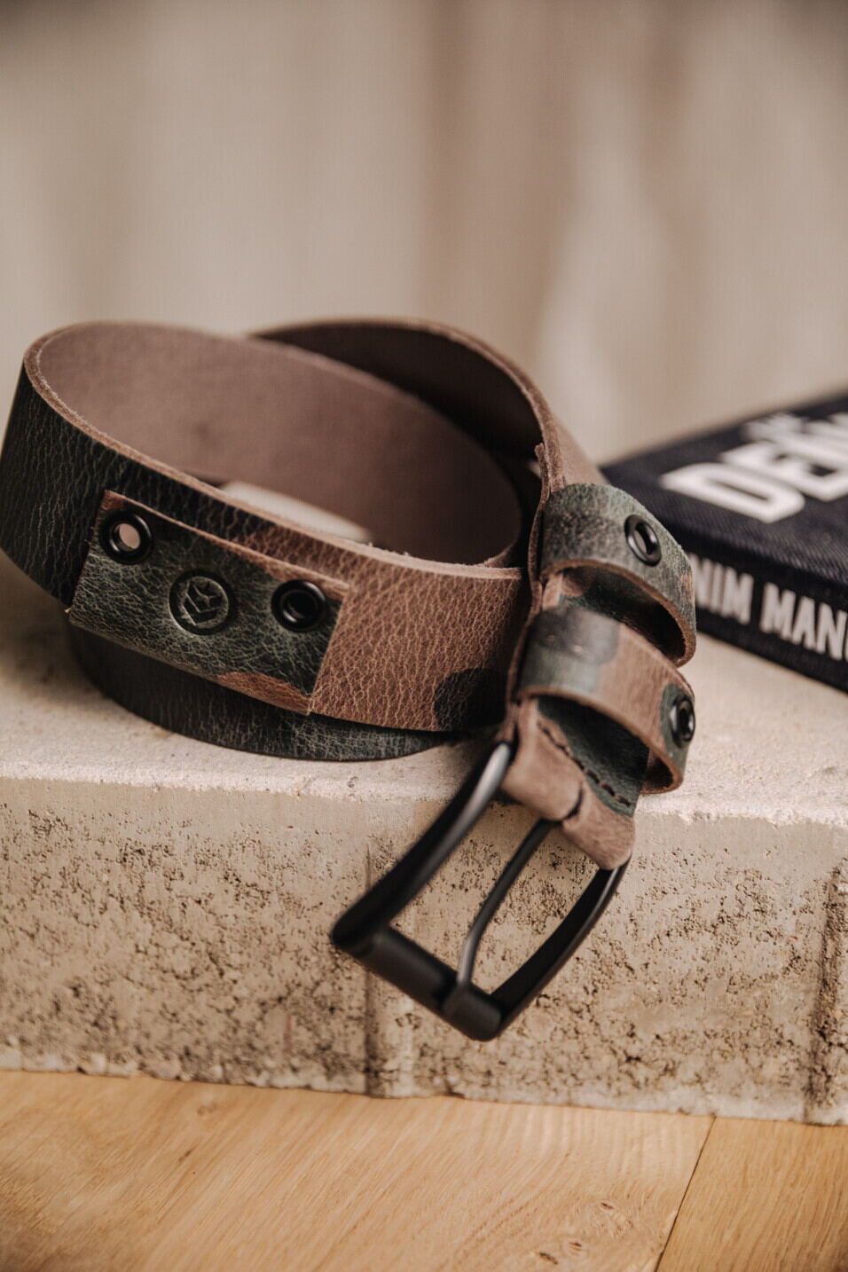 Leather belt Man Arsene Camo | Freeman T. Porter