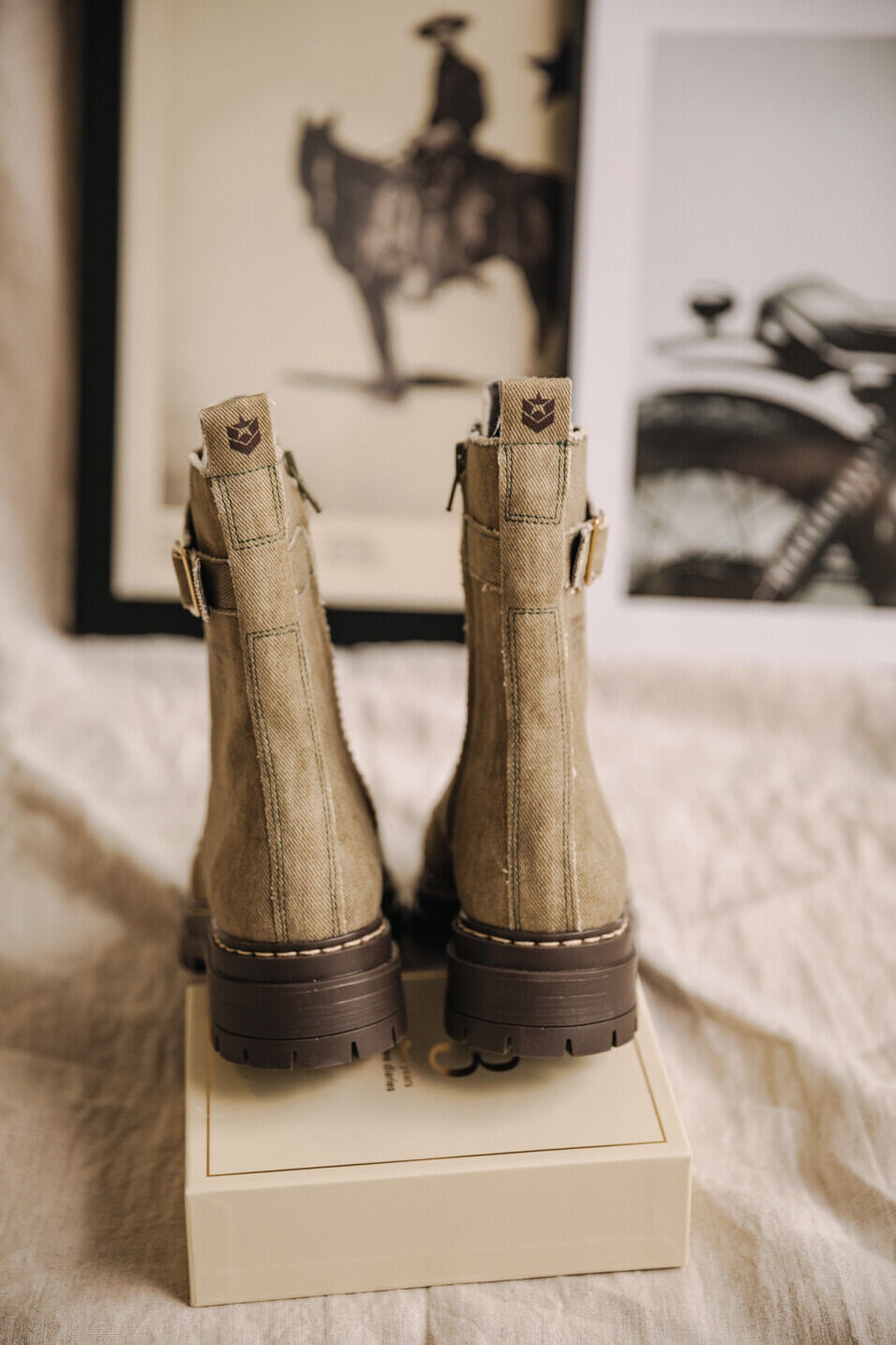 Boots Woman Tanny Canvas Khaki | Freeman T. Porter