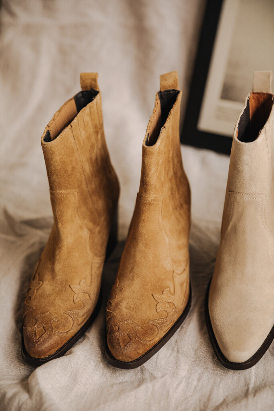 Boots en cuir Femme Teresa Flame Cognac | Freeman T. Porter