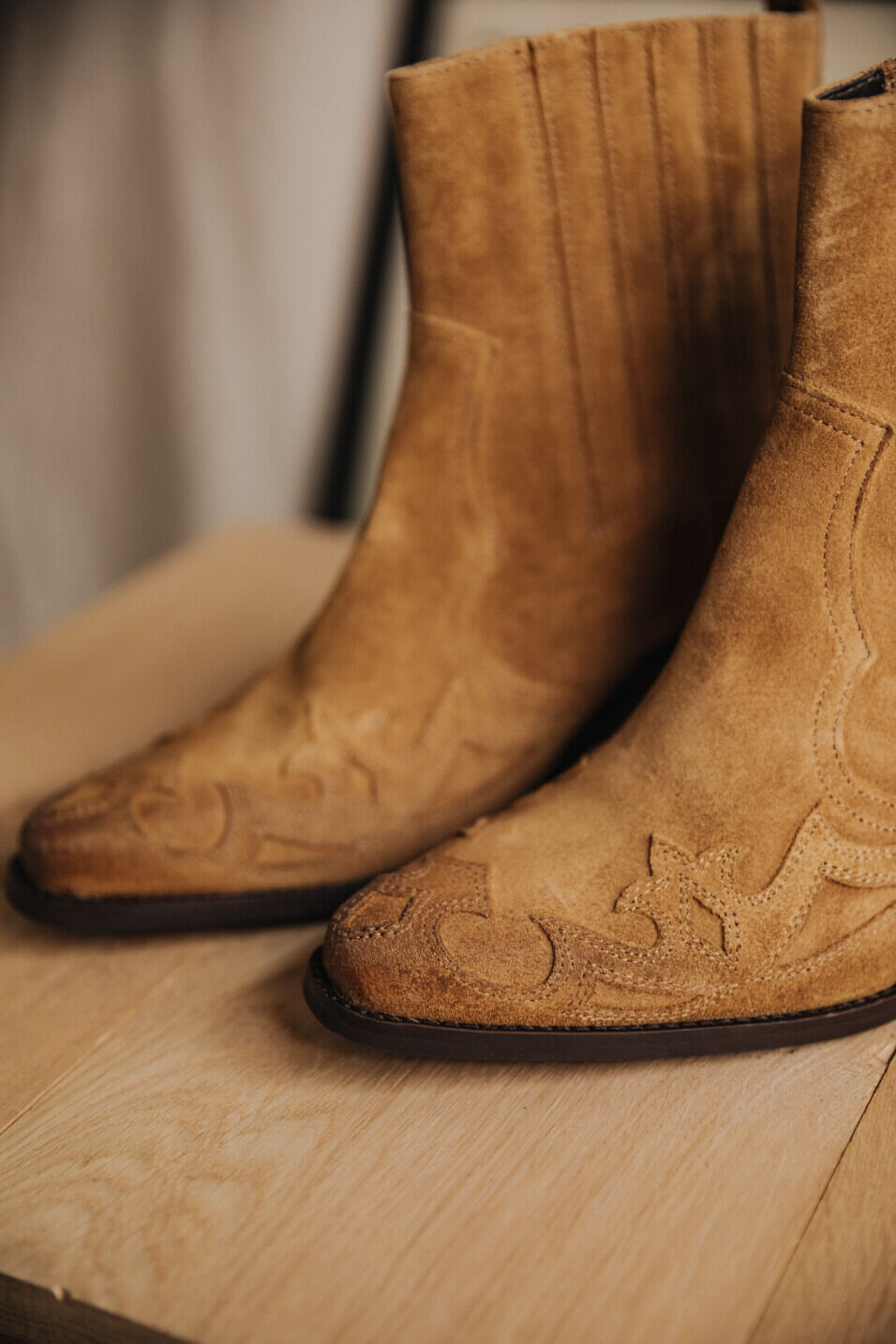 Boots en cuir Femme Teresa Flame Cognac | Freeman T. Porter