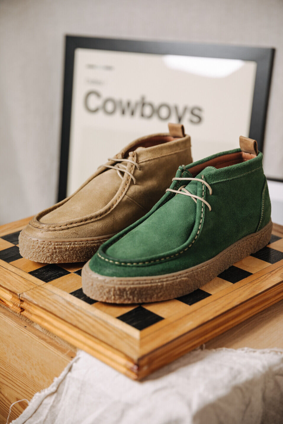 Leather boots Man Keo Suede Green | Freeman T. Porter