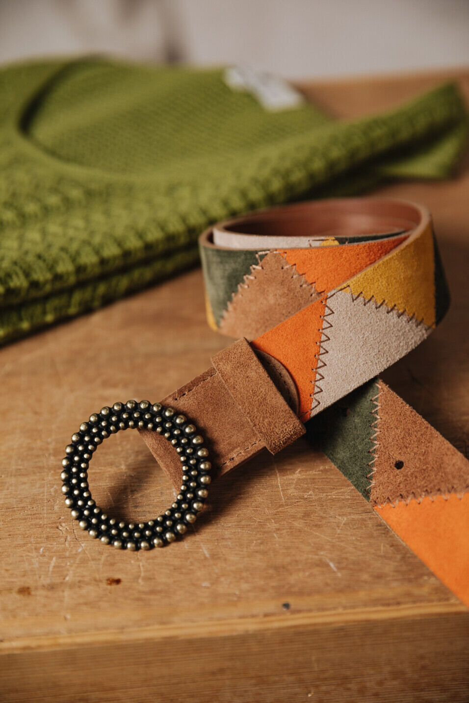 Leather belt Woman Rafaela Orange | Freeman T. Porter