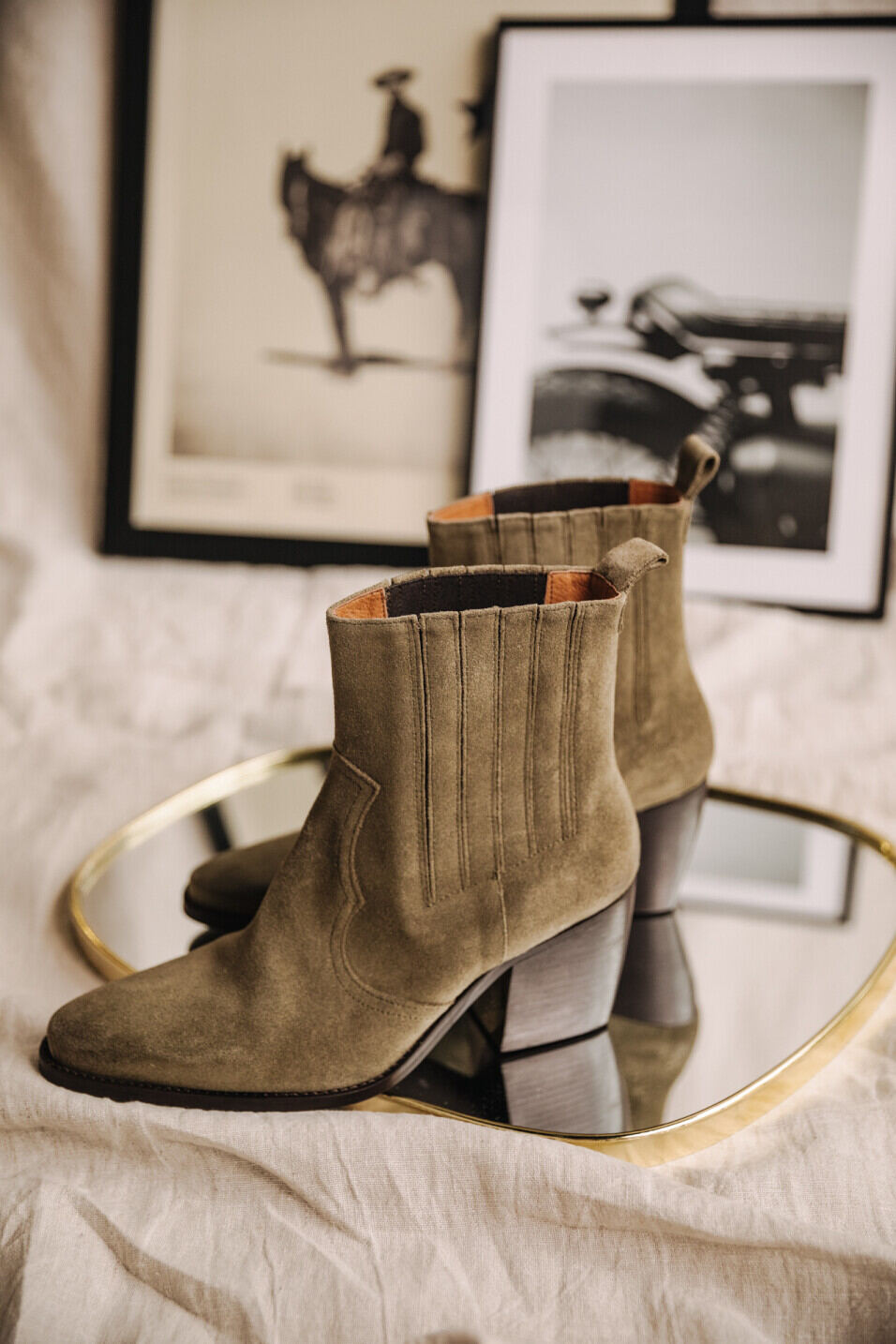 Boots en cuir Femme Teresa Truffle | Freeman T. Porter