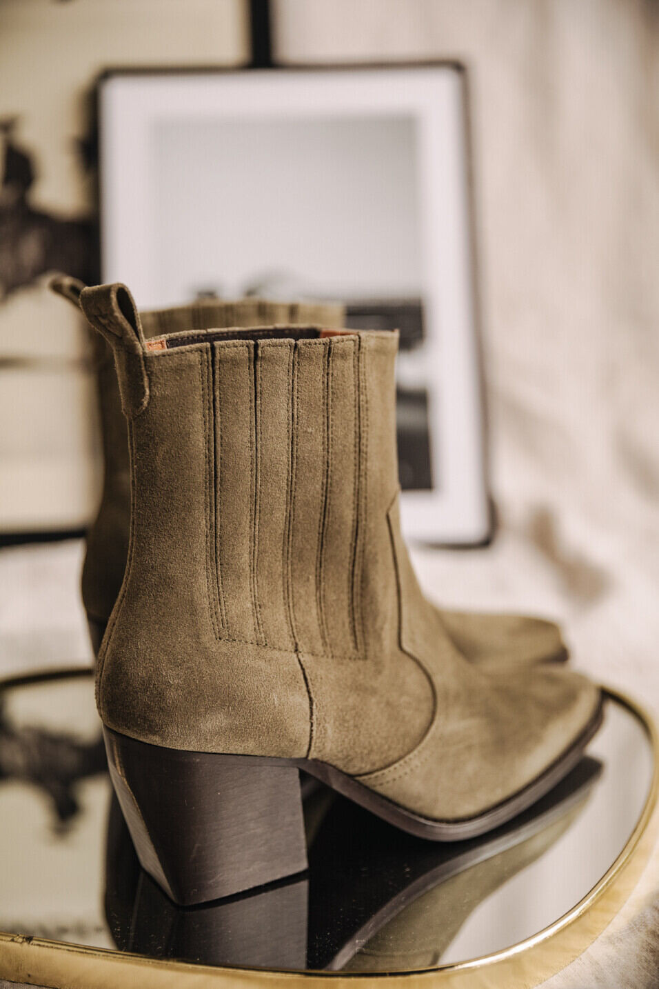 Boots en cuir Femme Teresa Truffle | Freeman T. Porter