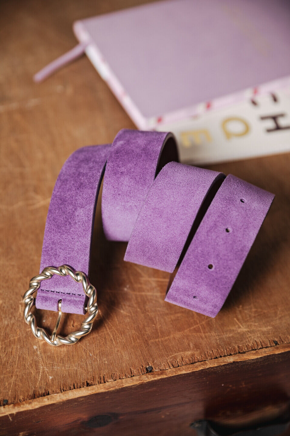 Cinturón de cuero Woman Bossa Purple | Freeman T. Porter