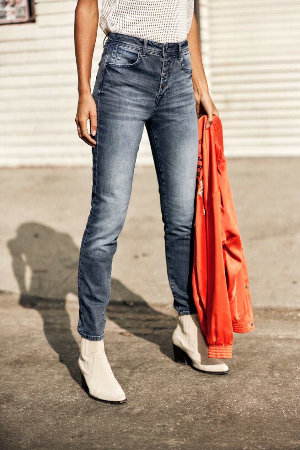 Slim Jeans hoher Taille Woman Meryle Brazil | Freeman T. Porter