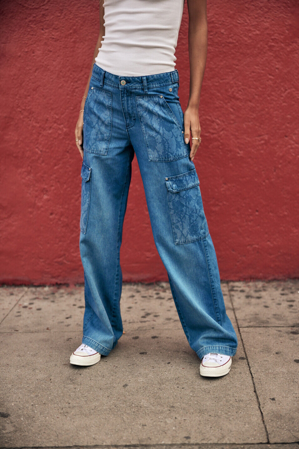 Wide leg jeans Woman Moxie Milos | Freeman T. Porter